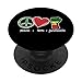 AMORE DELLA PACE GIUGNO Festeggia giugno 19,1865 Fist Meme PopSockets PopGrip Intercambiabile
