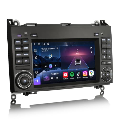Erisin Android 16 Autoradio GPS pour Mercedes Classe A W169 Classe B W245