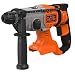 Produktbild Black+Decker 18V SDS-plus Akku-Kombihammer (1,2 Joule, für effektives Bohren, Schlagbohren und leichte Meißelarbeiten, LED-Arbeitsleuchte, 1x 6mm Bohrer, Lieferung ohne Akku und Ladegerät) BCD900B