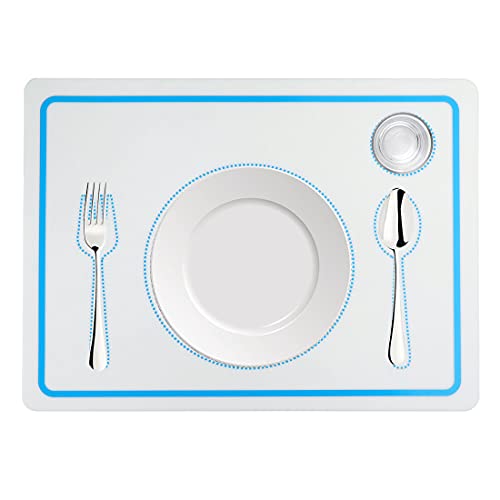 Silicone Placemats For Kids, 2Pcs Non-Slip Reusable Baby Placemat Eating Table Mat, Waterproof Stain Resistant Table Setting Food Mat For Toddler Baby Kids, Easy To Clean And Roll Up (11.8X8.7Inch) #TOP2