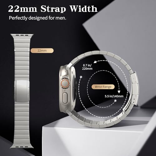 TiMOVO Titanium Strap Compatible with Apple Watch 49mm (Ultra 3/2/1) 46mm 45mm 44mm 42mm - Image 4