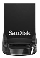 SANDISK Ultra Fit USB Type-A Flash Drive 64GB (USB 3.2 Memory Stick up to 150MB/s Read Speeds, for Laptops and Gaming Consoles, Plug-and-Stay, RescuePRO Data Recovery Software) Black