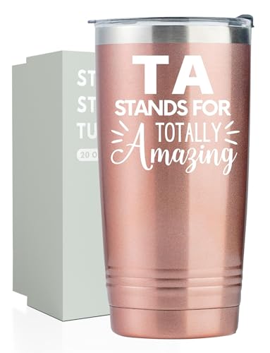 Onebttl Teacher Gifts Tumbler, 20oz Stainless Steel Cup With Lid and Straw for Women Men - Teacher Day, End of School, Christmas - Totally Amazing