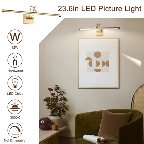 Aplique de pared para iluminar cuadros de forma directa con brazo ajustable 2
