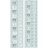 Tatuo 1 Pcs Growth Chart Wall Labels Height Indicator Tape Ruler Growth Chart Decor Height Indicator Adhesive Ruler for Home Room Measuring (Green)