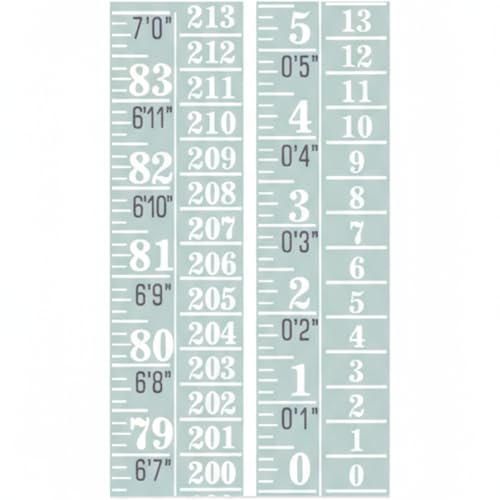 Tatuo 1 Pc Height Growth Chart for Wall Ruler Tape Adhesive for Home,Green