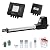 TOPENS AT6131 Single Swing Gate Opener Medium Duty Automatic Gate Motor for Single Swing Gates Up to 18ft, Electric Driveway Gate Operator AC Powered with Remote Control Kit Solar Compatible
