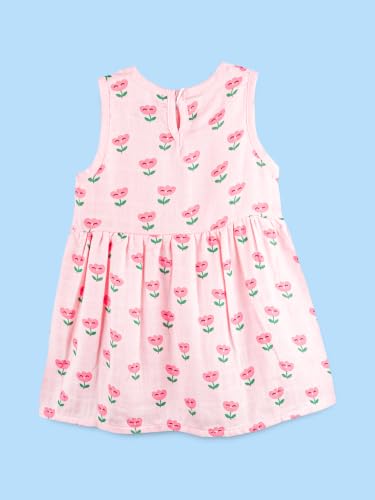 Image of Kidbea Bamboo Cotton Baby Girl Dress, Sleeveless Casual Wear Girls Frock