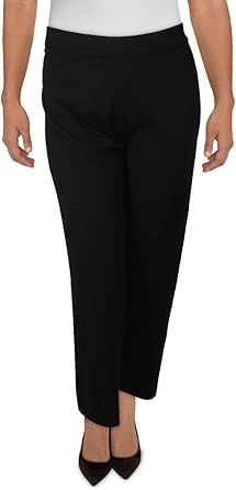 Anne Klein Womens Stretch Flare Leg Pants Black Size 14 main image 1