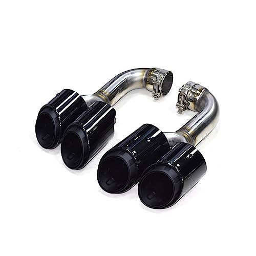 Embout d'échappement quadruple pour VW Touareg V6 2012-2017 en acier noir