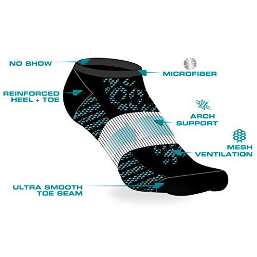 Avia Women's Socks - Lightweight No Show Liners, Performance Or Casual (10 Pack), Size 4-9, Black Marled #TOP1