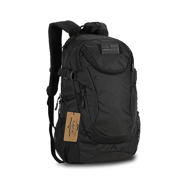 ArcEnCiel Motorcycle Backpack Tactical Military Bag for Outdoor Hiking Camping Trekking - Rain Cover+Patch Included