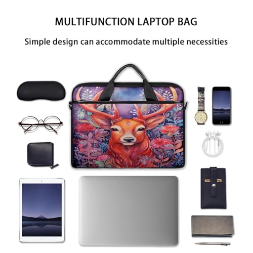 Bolsa para portátil con diseño floral étnico 15 pulgadas miniatura 7