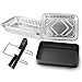 Utheer 7515 Weber Grill Drip Pan Catch Pan Holder for Weber Genesis 1000-5500, Genesis Silver/Gold/Platinum, Genesis II Series, Platinum I/II, and Summit Grills Grease Collection Pan Replacement Parts