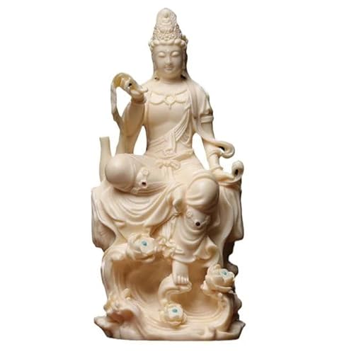 TEESONG Bookshelf Decor Buddhist Decorative Statues Handmade Art Sculptures Buddha Home Room Office Feng Shui Home Decoration
