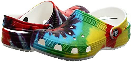 Image of Crocs Classic Tie Dye Graphic Clog, Multi, 9 US Men / 11 US Women