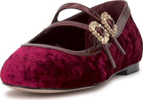 Jessica Simpson Women's Allista Ballet Flat, Oxblood, 8.5