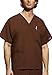 Cherokee Big and Tall Originals Unisex V-Neck Scrubs Shirt, Chocolate, XXX-Large