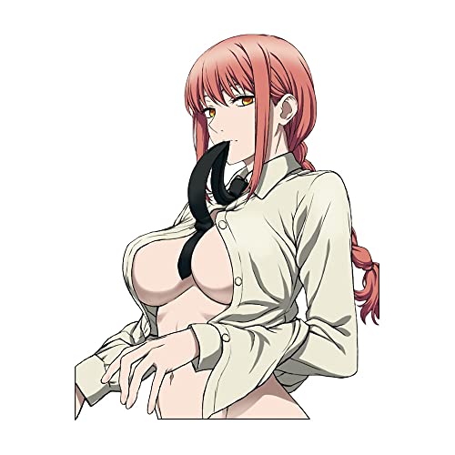 Omakemi (5.1'') For Sexy Makima Car Decals Anime Laptop Refrigerator Trunk Sticker Vinyl Car Accessories Waterproof #TOP3
