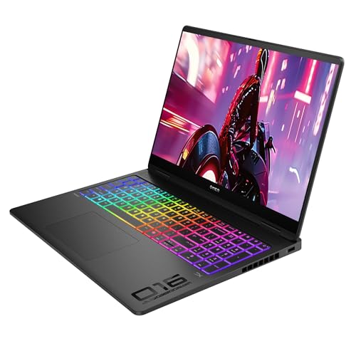 Image of HP OMEN 16 MAX Gaming Laptop, Intel Ultra 9-275HX, 32 GB DDR5 RAM, 1 TB PCIe SSD, 16 inch WQXGA (2560 x 1600) Display, Nvidia G-Force RTX 5080, Numeric RGB Backlit Keyboard, W11 Pro, Shadow Black