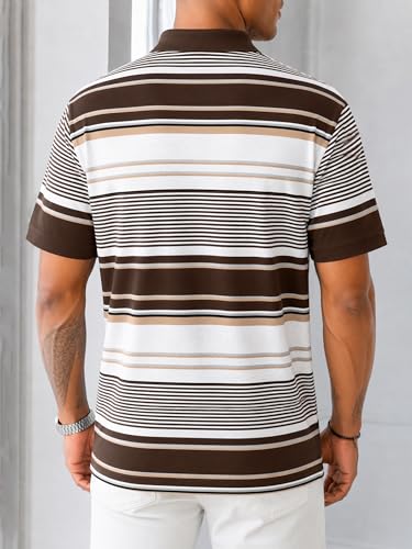 Image of Noble Monk Men's Regular Fit Polo Neck T-Shirt | Half Sleeve