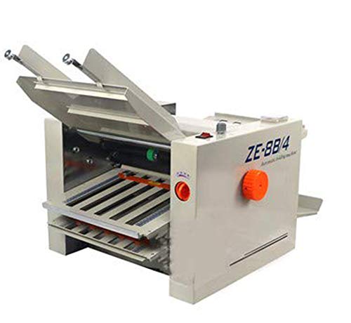 Cgoldenwall Ze-8B/4 Automatic Paper Folder Folding Machine With 4 Folding Plates For Folding Documents Files Business Letters Product Manuals Instructions #TOP4