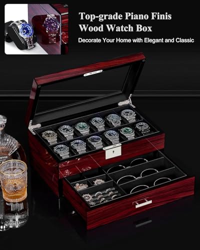 Support de montre luxueux ANWBROAD pour protéger de la poussière JWB003Y