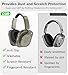Clangpeony Case for Nothing Headphone 1,2IN1 Clear TPU Ear Cups Cover & PC Headband Cover, Shell Covers Replacement Shockproof/Washable/Dust-Proof/Scratch-Resistant for Men Women (Clear)