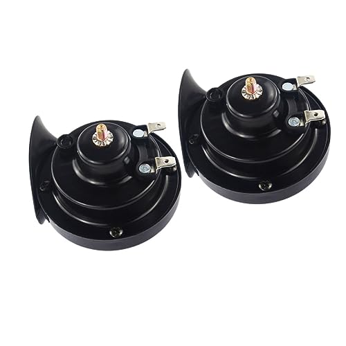 HEALLILY 1Par Altavoces Bocinas Pequeñas Simples y Prácticas Metálicos y PC para Instalación Automóviles y Motocicletas