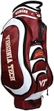 Team Golf NCAA Virginia Cavaliers Medalist Golf Cart Bag, 14-way Top with Integrated Handle & External Putter Well, 5 Zippered Pockets, Padded Strap, Umbrella Holder & Removable Rain Hood