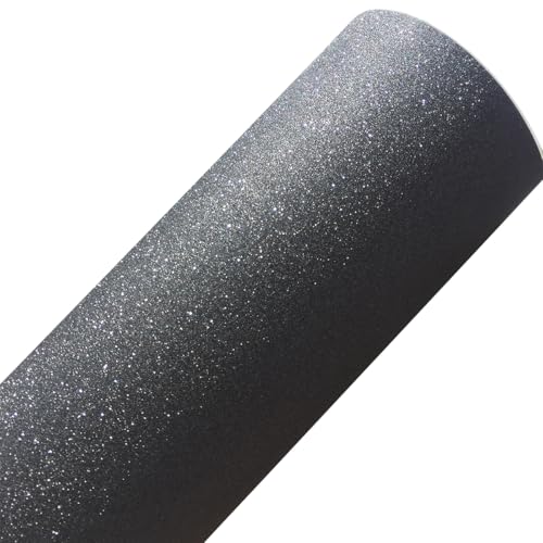 Film vinyle noir pailleté diamanté covering voiture moto 40x152