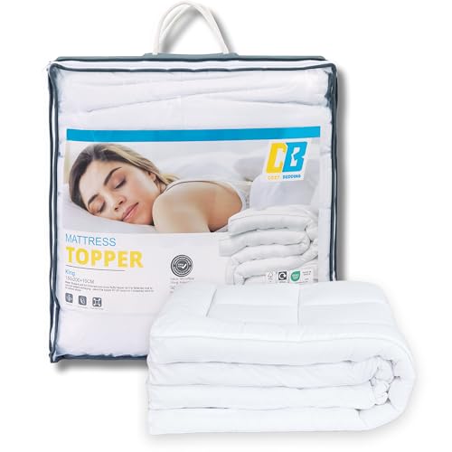 Cozy Bedding Mattress Topper King Size Bed- 4 Inches/10 cm Extra ...
