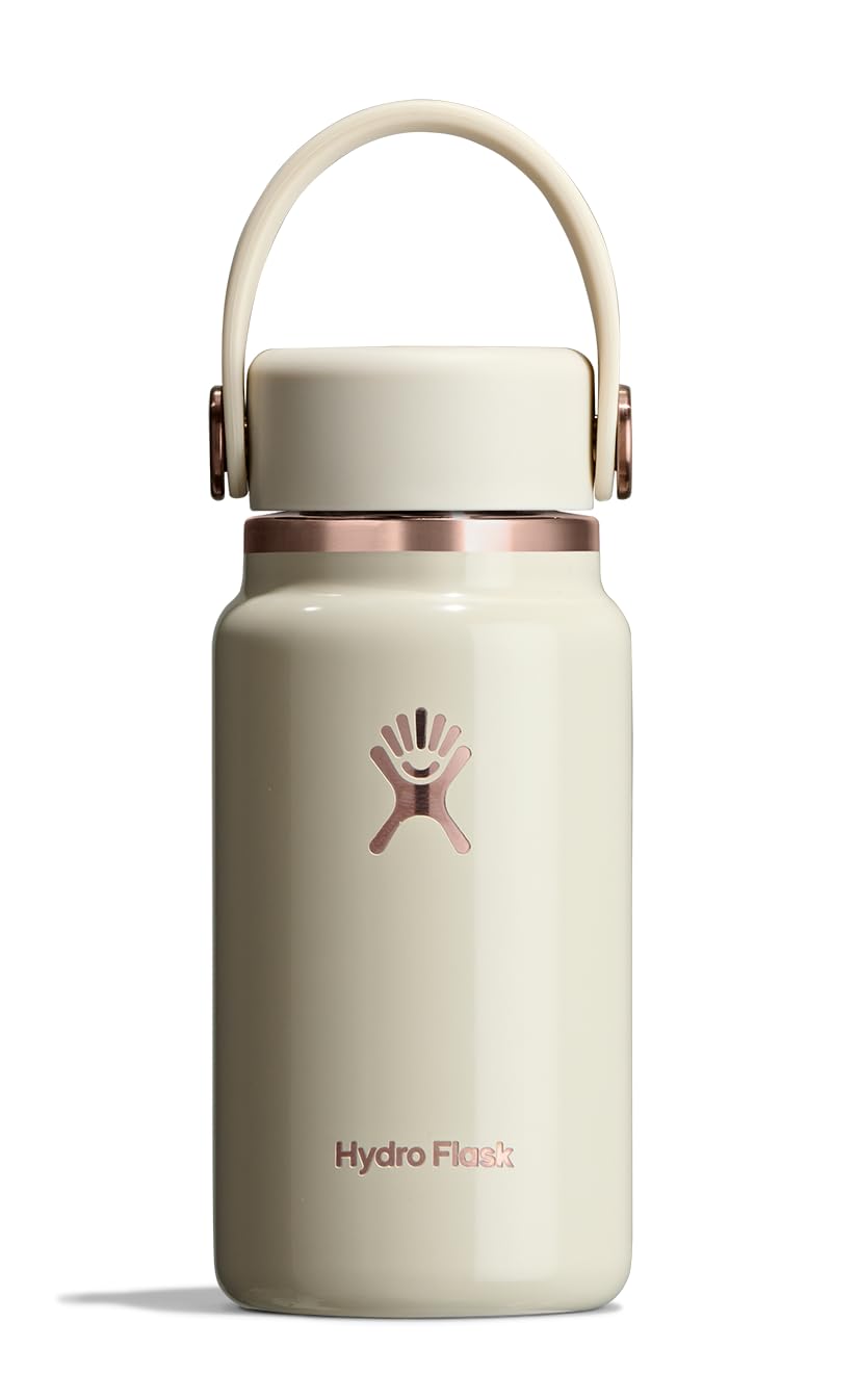 Hydro Flask Micro Bottle - Insulated Mini Leak Proof Flask for Purse or Pocket in 6.7 Oz Linen Rose Gold โ image 1