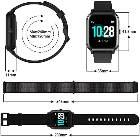 Miniatura 7 de Blackview Reloj inteligente, reloj de fitness con oxígeno en sangre, monitor de frecuencia cardíaca, sueño, rastreador de fitness con podómetro