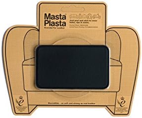 MastaPlasta BLACK Self-Adhesive PREMIUM Instant Leather Repair Patches for Sofas, Car Seats, Bags and More. Stick-on Upholstery Repair Patch. Large 20x10cm