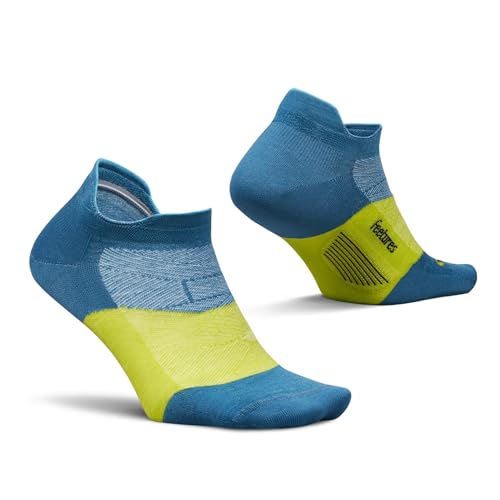 Feetures Merino 10 Ultra Light Cushion No Show Tab Ankle Socks - Wool Socks for Women & Men