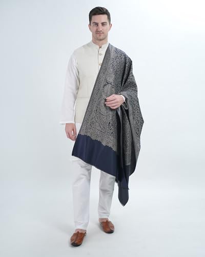 Image of Men's Kashmiri Wool Jamawar Shawl