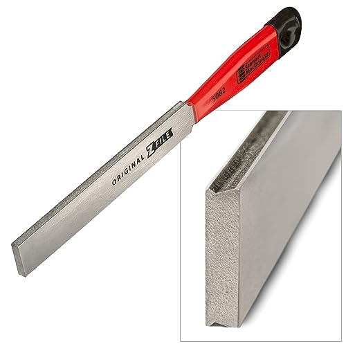 StewMac Original Z-File Fret Crowning File - Diamond Grit Guitar Fret File with Dual Angled Edges - Shapes Both Sides at Once for Faster Accurate Fret Crowning