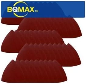 BQMAX - 50 PCS Sandpaper 240 Grit for Fein MultiMaster, Rockwell Sonicrafter, Worx, Ryobi JobPlus, Ridgid JobMax [Contractor Grade]