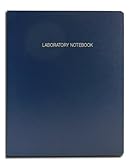 BookFactory® Economy Blue Lab Notebook - 168 Pages (Grid Format), 8 7/8