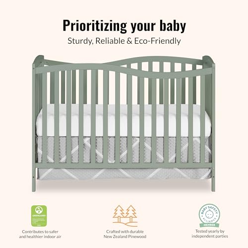 Image of Dream On Me Chelsea 5-in-1 Convertible Full Size Baby Crib, GREENGUARD Gold