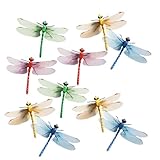 10/50PCS 蜻蛉 虫除け 昆虫 虫よけ トンボ PVC素材 虫避け 天敵で虫除け 動物 室内装飾 釣り ベランダ 網戸 室内 アウトドア 登山 野外活動 キャン�