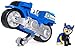 PAW Patrol, Moto Pups Chase’s Deluxe Pull Back Motorcycle Vehicle with Wheelie Feature and Figure