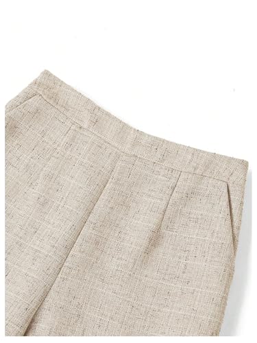 SOLY HUX Women's 2 Piece Business Casual Outfits Elegant Button Up Crew Neck Blazer Vest and Pants Set4