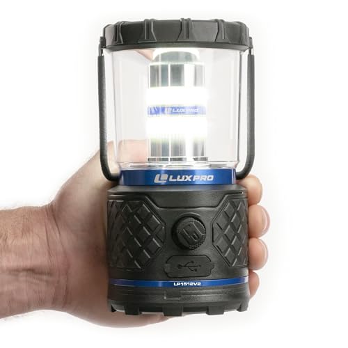 Lanterne LED 1100 lumens LUXPRO rechargeable autonomie 150h résout le manque de batterie