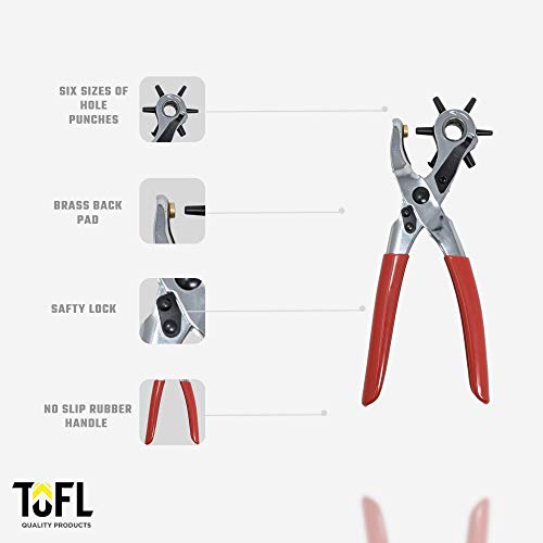 You Can Buy This Bundle And Save A Leather Hole Punch And A 3/4" Red Leather Strap Together #TOP1