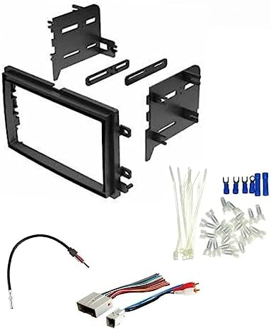 Double DIN Car Stereo Radio Install Dash Kit, Wire Harness, and Antenna Adapter Made for Ford: 2004-2008 F-150 (2004 No Heritage), 2005-2010 Super Duty F-250/350/450/550 -Includes Subwoofer Wire image 2