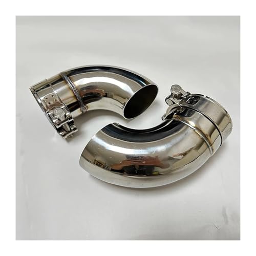 Tuyau d'échappement en acier inoxydable robuste coude de 67mm