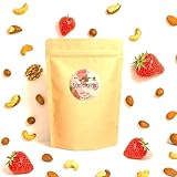 Nööt Tied – sommerlik BIO Müsli mit gefriergetr. Erdbeeren | Knuspriges Proteinmüsli mit Nüssen & Saaten ohne Zucker | Getreidefreies Low Carb Knuspermüsli | Protein Granola aus Deutschland (500g)