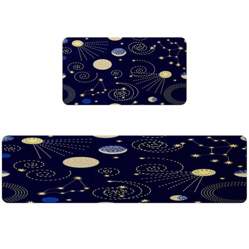 Tapete de cocina para pasillo y cuarto de lavado VAPOKF diseño de luna 2